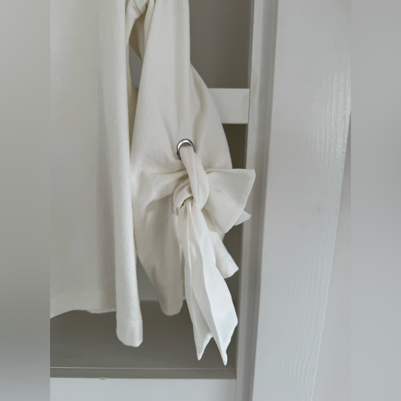 Club Monaco White Sleeve Tie Shirt - Picture 6 of 7